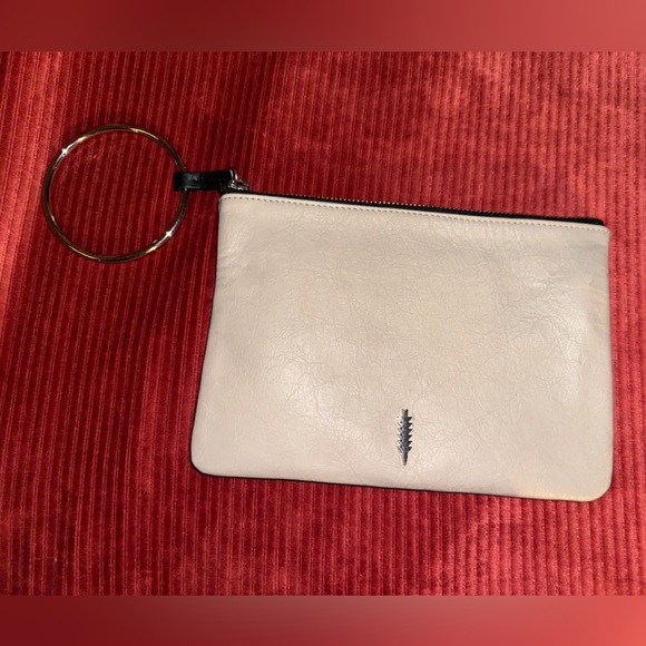 Thacker NY Gia TopZip Leather Clutch Ring Bag - Picture 2 of 11